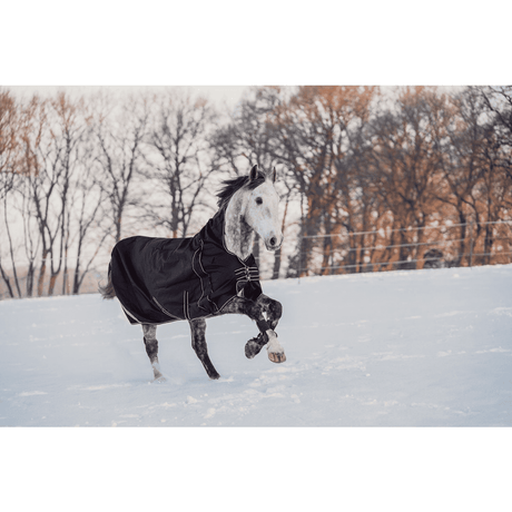 HKM Innsbruck fleece Lining Highneck Rug 1200D #colour_black