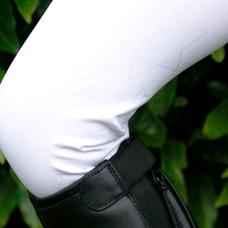 Hy Equestrian Stella Children's Riding Tights #colour_white