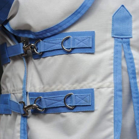 Weatherbeeta Sweet Itch Shield Combo Neck #colour_white-blue