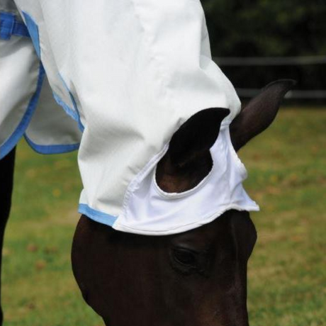 Weatherbeeta Sweet Itch Shield Combo Neck #colour_white-blue