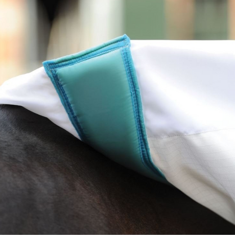 Weatherbeeta Sweet Itch Shield Combo Neck #colour_white-blue