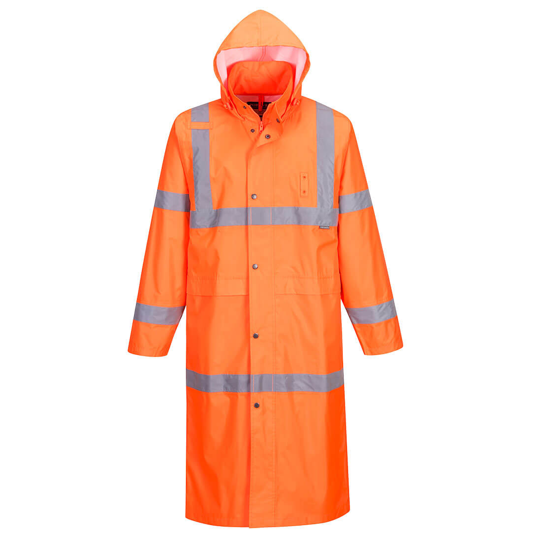 Portwest Hi-Vis Rain Coat 122cm #colour_orange