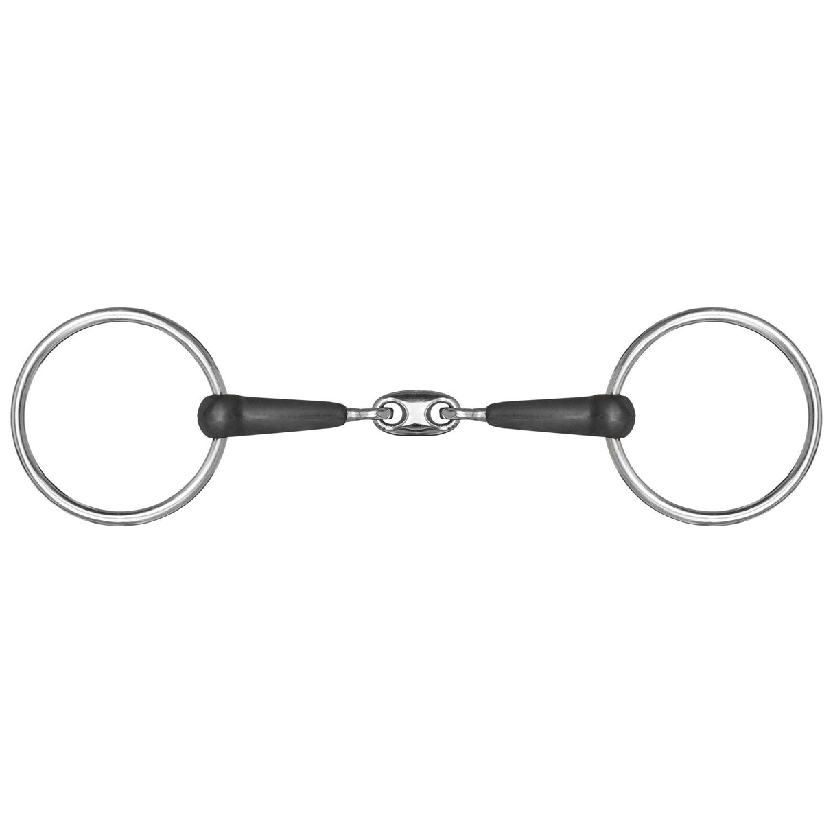 Mackey Double Jointed Rubber Snaffle Bit