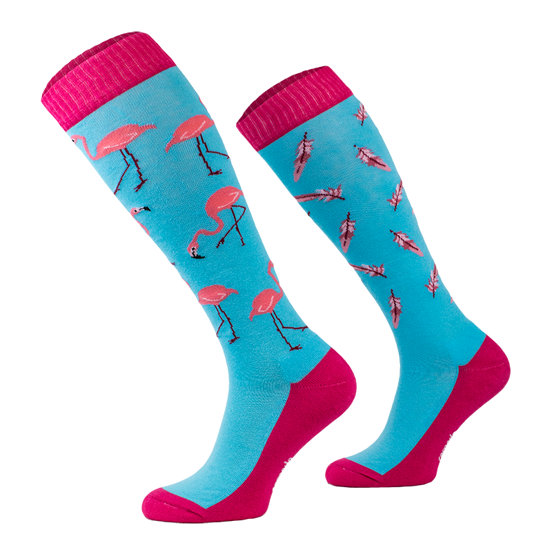 Comodo junior nyhed sjove sokker blå flamingo
