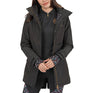 Shires Aubrion Woodford Ladies Waterproof Coat #colour_charcoal