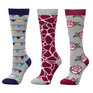 Dublin 3 Pack Socks Adults #colour_grey-melange-flags