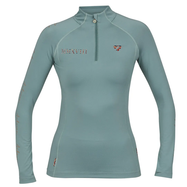 Shires Aubrion Team Long Sleeve Ladies Base Layer #colour_sage