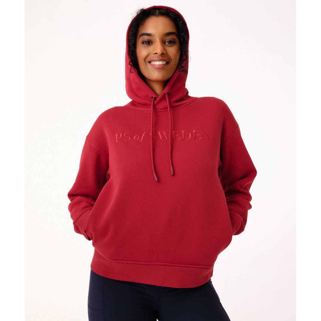 PS of Sweden Chilli Red Angela Hoodie #colour_chilli-red