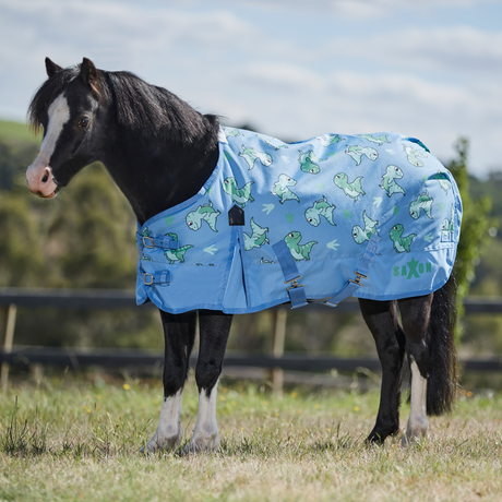 Saxon 600D Pony Standard Neck Lite #colour_dinosaur-print