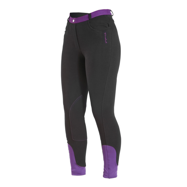 Firefoot Farsley Ladies Breeches #colour_black-plum