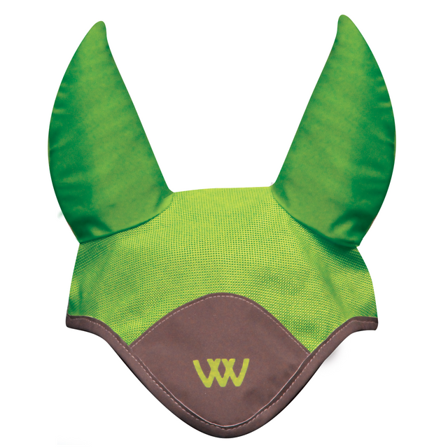 Woof Wear Ergonomic Hi Viz Fly Veil #colour_lime