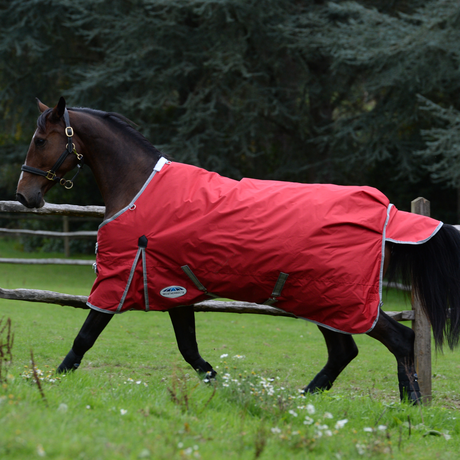 Weatherbeeta Comfitec Classic Standard Neck Lite Rug #colour_red-silver-navy