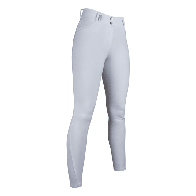 HKM Monaco Crystal Sili. Full Seat Riding Breeches #colour_white