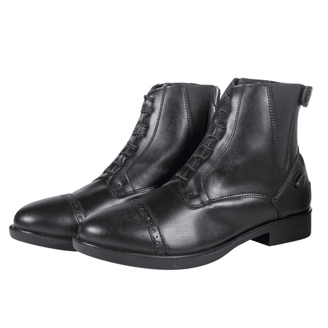 HKM Sheffield Style Synthetic Jodhpur Boots #colour_black