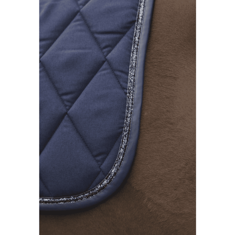 HKM Glossy Style Saddle Cloth #colour_deep-blue