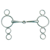 Korsteel Dutch Gag Bit mit 3-Ring-Verbindung aus Edelstahl