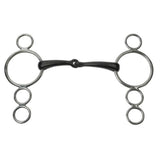 JP Korsteel Sweet Iron Jointed 3 Ring Dutch Gag Bit