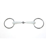 Korsteel flexi sammenføjet løs ring snaffle bit