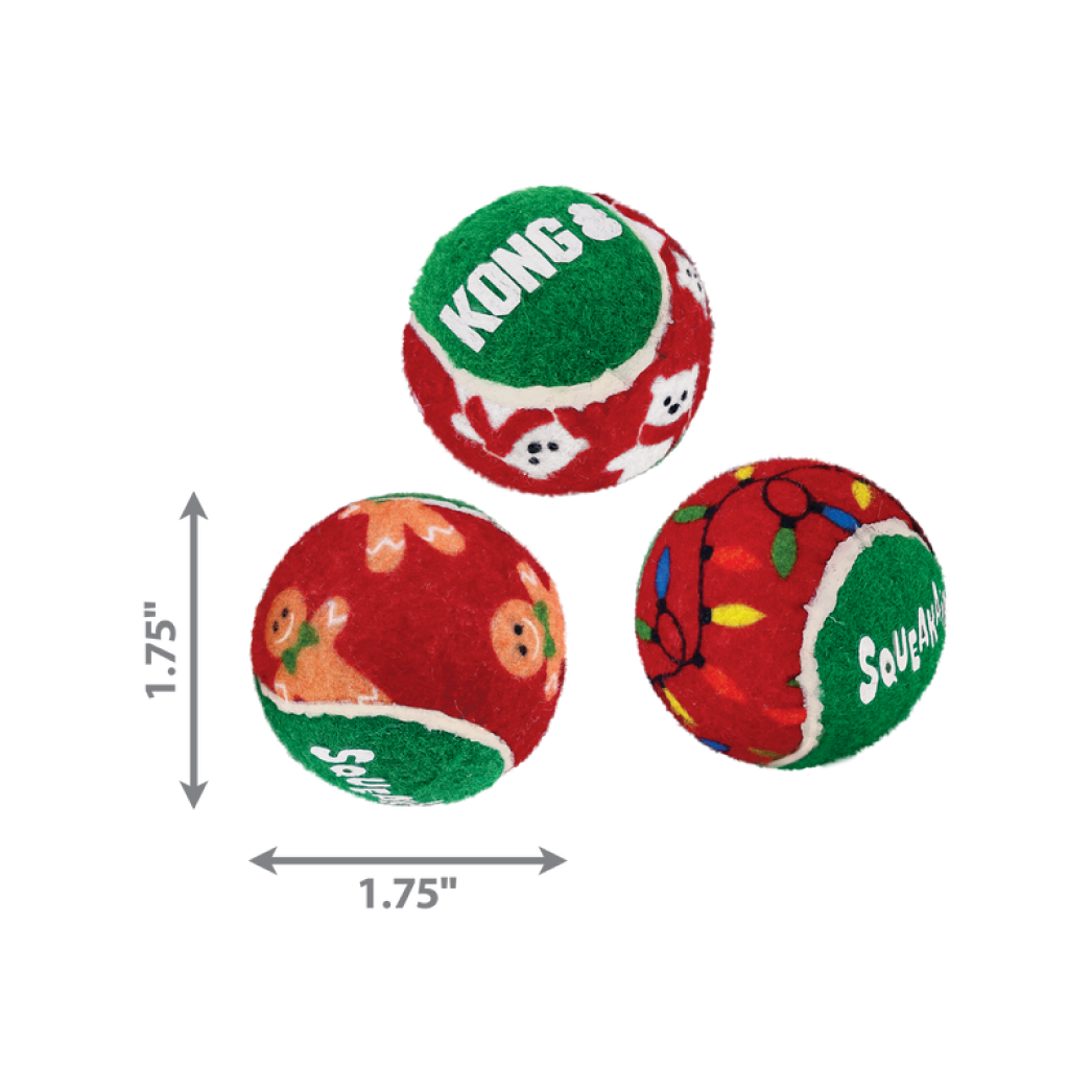 KONG Holiday Squeakair Balls #size_s