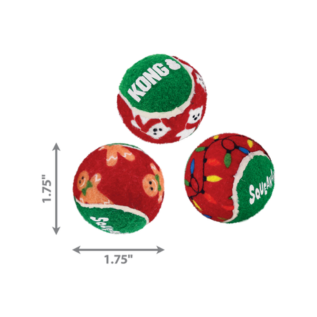 KONG Holiday Squeakair Balls #size_s
