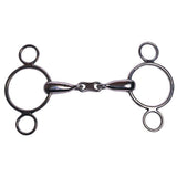 Korsteel Edelstahl French Link 2 Ring Dutch Gag Bit